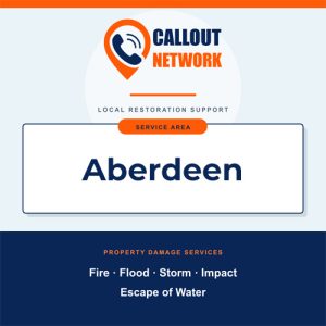Callout Network are your trusted insurance approved building contractors for Fire and Flood Restoration Aberdeen. We specialise in fire, flood, impact, escape of water, and storm damage restoration.