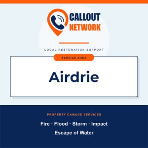 Callout Network are your trusted insurance approved building contractors for Fire and Flood Restoration Airdrie. We specialise in fire, flood, impact, escape of water, and storm damage restoration.