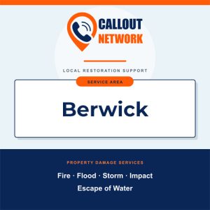 Callout Network are your trusted insurance approved building contractors for Fire and Flood Restoration Berwick. We specialise in fire, flood, impact, escape of water, and storm damage restoration.