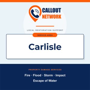 Callout Network are your trusted insurance approved building contractors for Fire and Flood Restoration Carlisle. We specialise in fire, flood, impact, escape of water, and storm damage restoration.