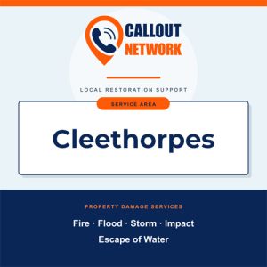 Callout Network are your trusted insurance approved building contractors for Fire and Flood Restoration Cleethorpes. We specialise in fire, flood, impact, escape of water, and storm damage restoration.