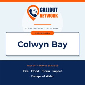 Callout Network are your trusted insurance approved building contractors for Fire and Flood Restoration Colwyn Bay. We specialise in fire, flood, impact, escape of water, and storm damage restoration.