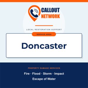 Callout Network are your trusted insurance approved building contractors for Fire and Flood Restoration Doncaster. We specialise in fire, flood, impact, escape of water, and storm damage restoration.