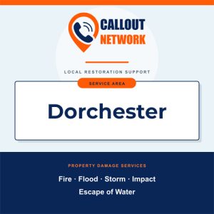 Callout Network are your trusted insurance approved building contractors for Fire and Flood Restoration Dorchester. We specialise in fire, flood, impact, escape of water, and storm damage restoration.