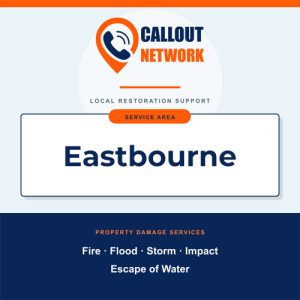 Callout Network are your trusted insurance approved building contractors for Fire and Flood Restoration Eastbourne. We specialise in fire, flood, impact, escape of water, and storm damage restoration.
