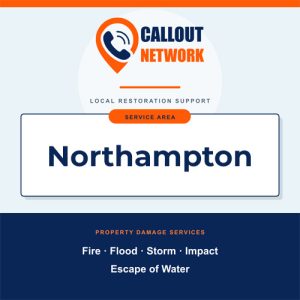 Fire and flood restoration services in Northampton
