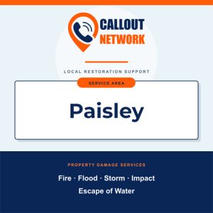 Fire and flood restoration services in Paisley