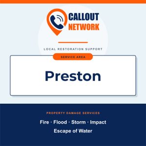 Fire and flood restoration services in Preston