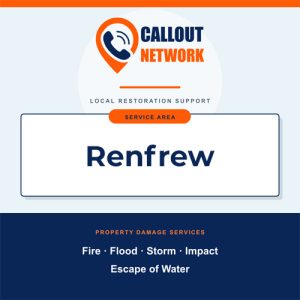 Fire and flood restoration services in Renfrew