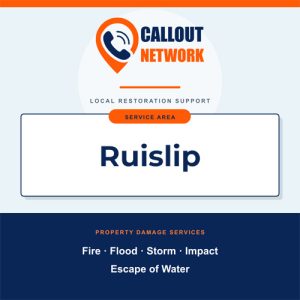 Fire and flood restoration services for properties in Ruislip
