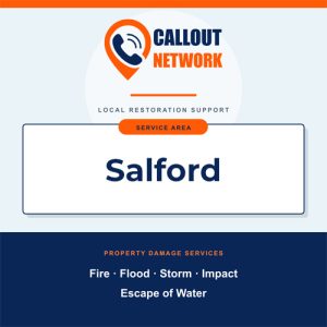 Fire and flood restoration services for properties in Salford