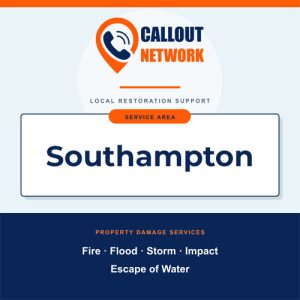 ISN Local fire and flood restoration graphic for Southampton